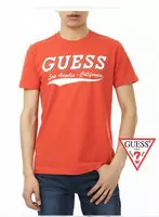 discount t-shirt guess hommes 2013 usa ss0040 orange